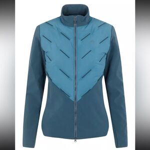 J.Lindeberg Women’s Shield Hybrid Golf Jacket Sz XS Blue PrimaLoft Windproof EUC